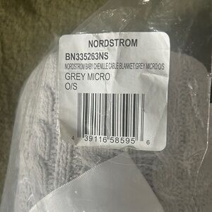 Nordstrom Chenille Cable Blanket - Gray